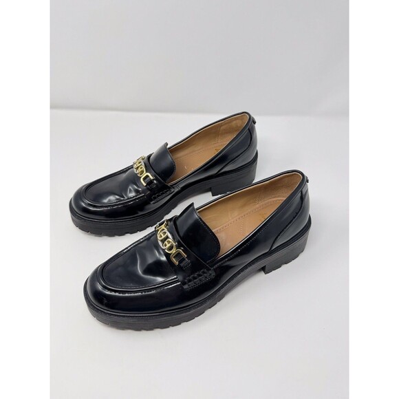 Sam Edelman Womens Shoes Black Leather Christy Loafer Buckle Slip On US 11 M - Picture 5 of 10